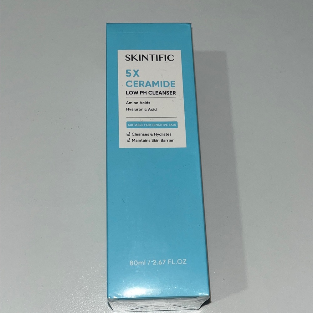 BNIB SKINTIFIC 5X Ceramide Low pH Cleanser – Blue